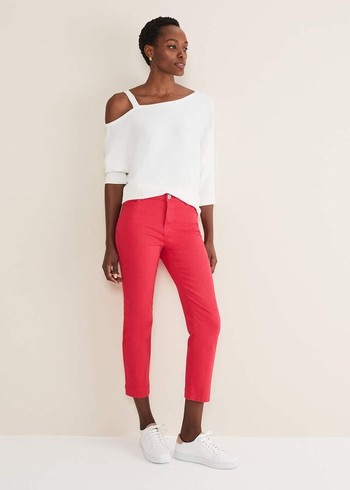 Phase Eight Ramona Straight Leg Trousers Pink Canada | ZLMTCF-416